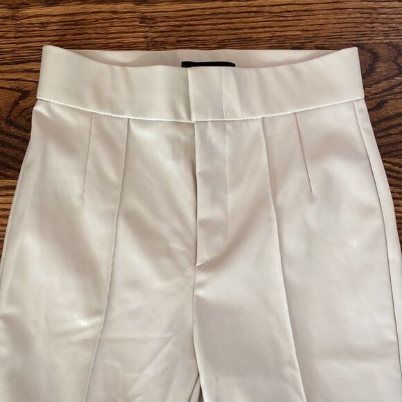 Zara Extra Small Tailored Pant Soft Suede-Like Lining Zipper/button/clasp - Picture 2 of 8